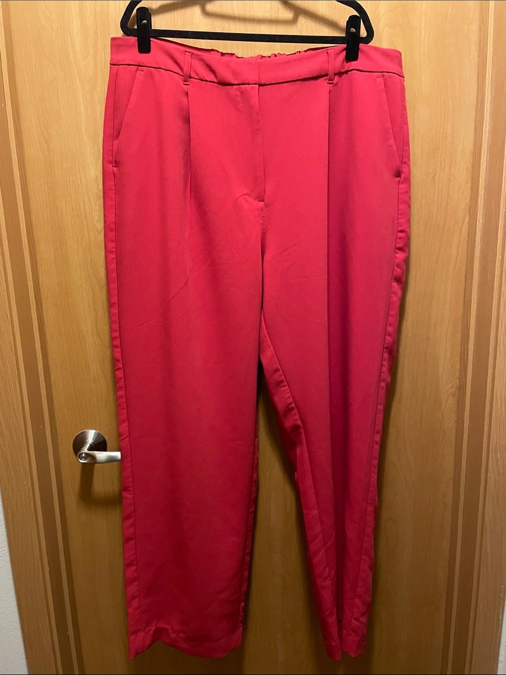 Old Navy Red XXL TALL Extra High Rise Taylor Wide Leg Trouser